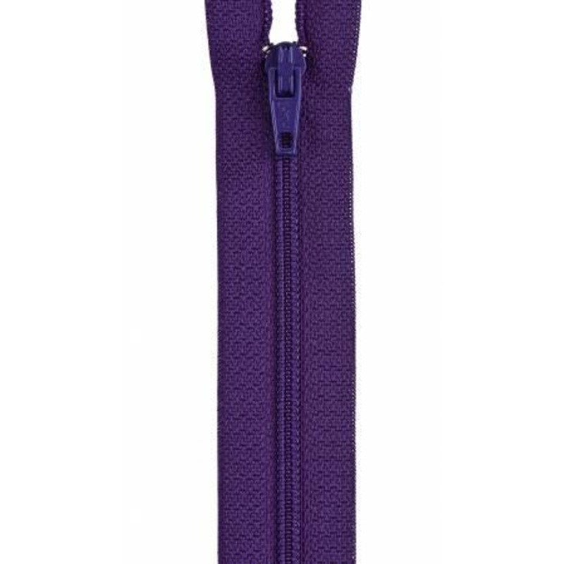 All-Purpose Polyester Coil Zipper 12in Purple F7212-098