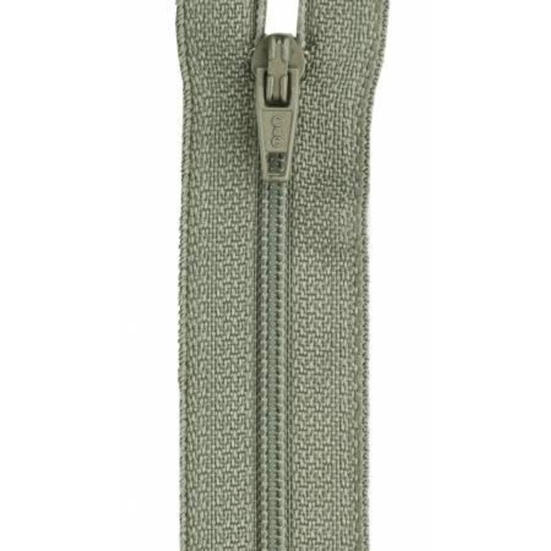 All-Purpose Polyester Coil Zipper 14in Green Linen F7214-347