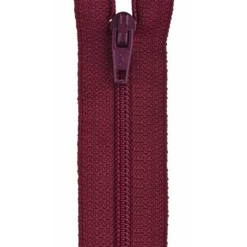 All-Purpose Polyester Coil Zipper 22in Barberry Red F7222-039B