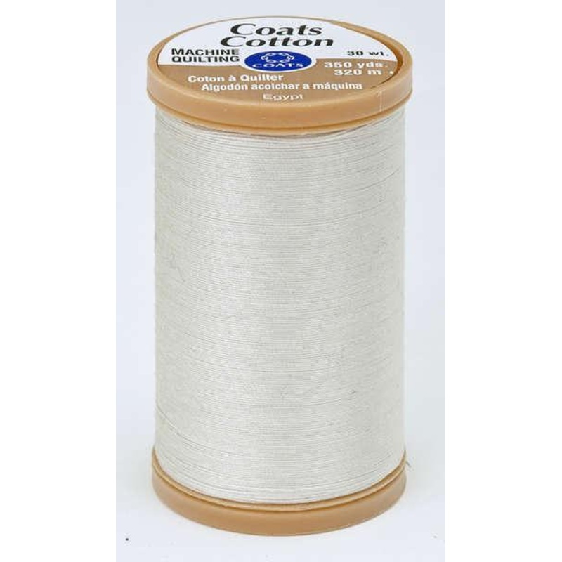 Coats Cotton Machine Quilting Thread 350 yds Natural S9758010