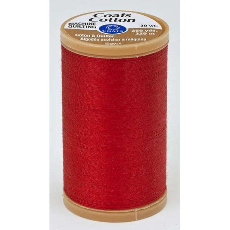 Coats Cotton Machine Quilting Thread 350 yds Red S9752250