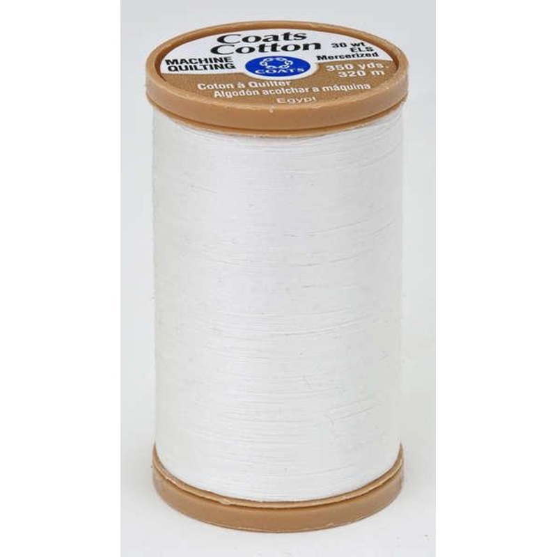 Coats Cotton Machine Quilting Thread 350 yds Winter White S9750150