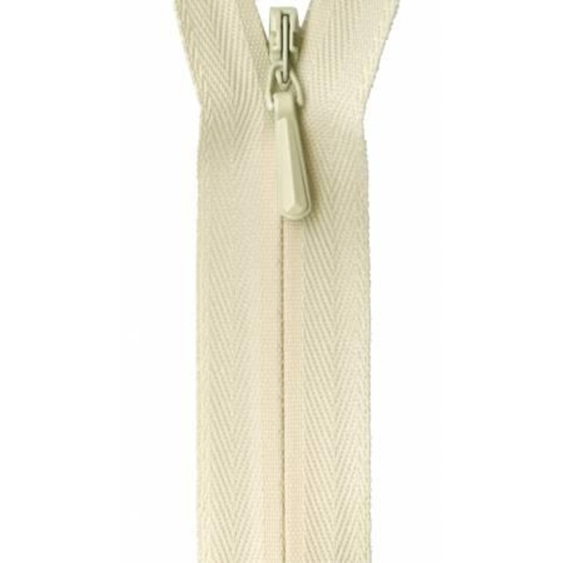 Unique Invisible Zipper 9″ – Cream