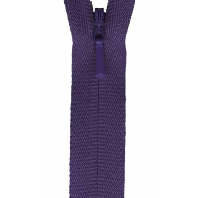 Unique Invisible Zipper 9″ – Purple