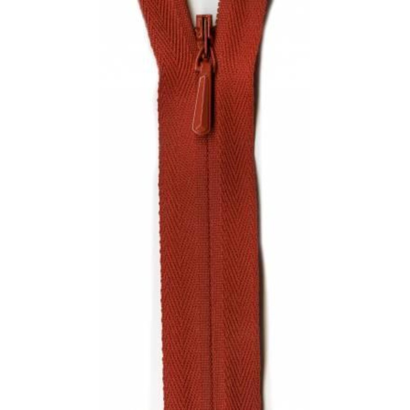 Unique Invisible Zipper 9″ – Rust