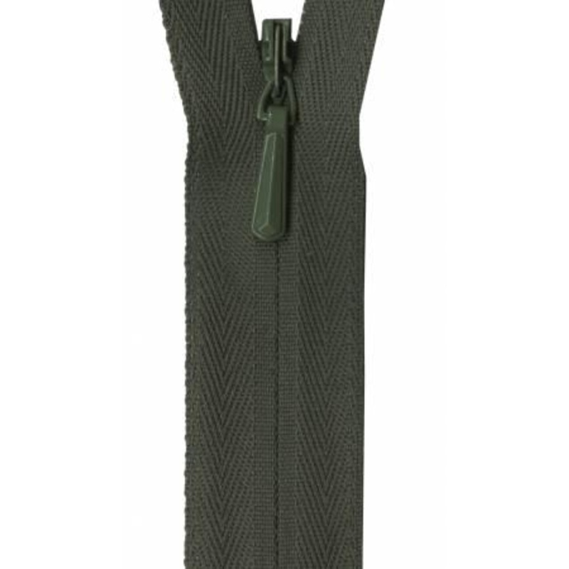 Unique Invisible Zipper 9″ – Olive