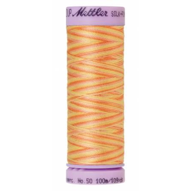 Silk-Finish Morning Glow 50wt 100M Variegated Cotton Thread