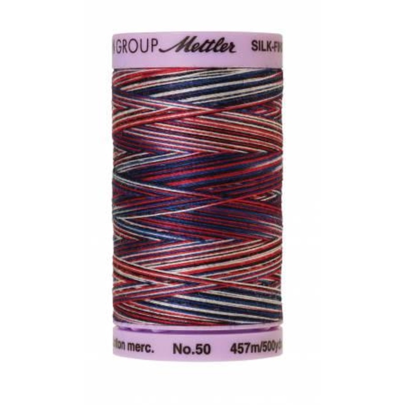 Silk-Finish Patriotic 50wt 500M Variegated Cotton Thread