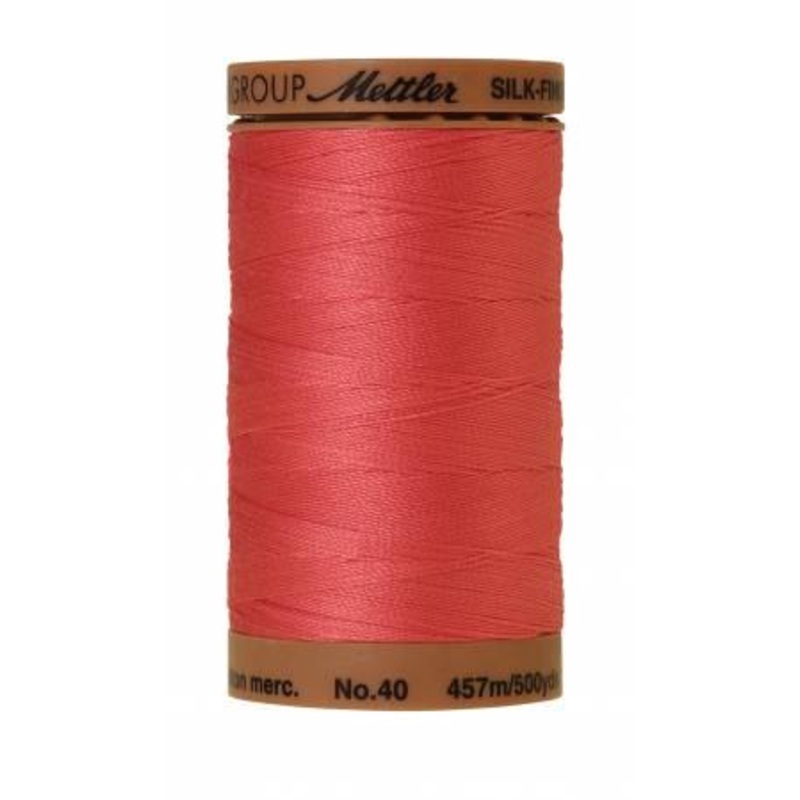 Silk-Finish Persimmon 40wt 500yd Solid Cotton Thread