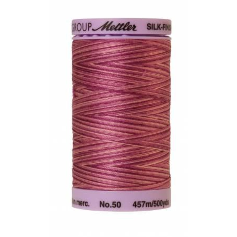 Silk-Finish Pink Flox 50wt 500M Variegated Cotton Thread