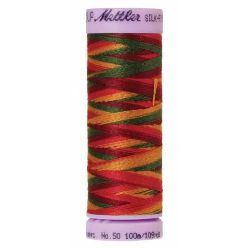 Silk-Finish Poppy Garden 50wt 100M Variegated Cotton Thread