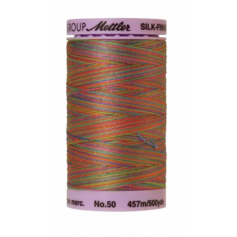 Silk-Finish Preppy Bright 50wt 500M Variegated Cotton Thread