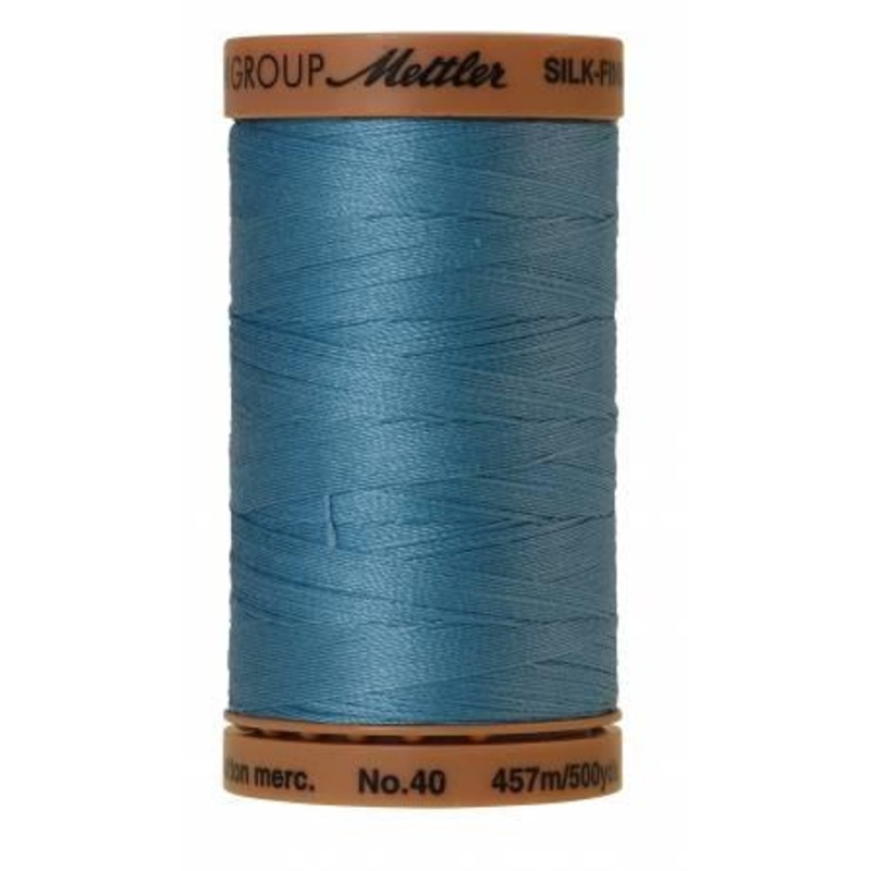 Silk-Finish Reef Blue 40wt 500yd Solid Cotton Thread