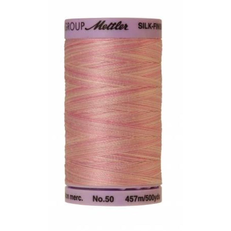 Silk-Finish So soft Pink 50wt 500M Variegated Cotton Thread
