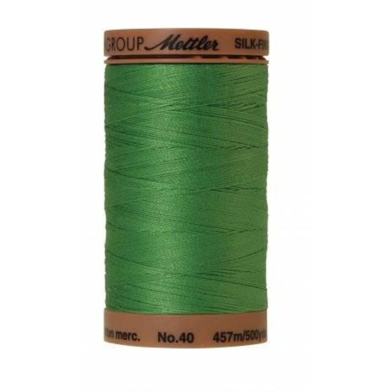 Silk-Finish Vibrant Green 40wt 500yd Solid Cotton Thread