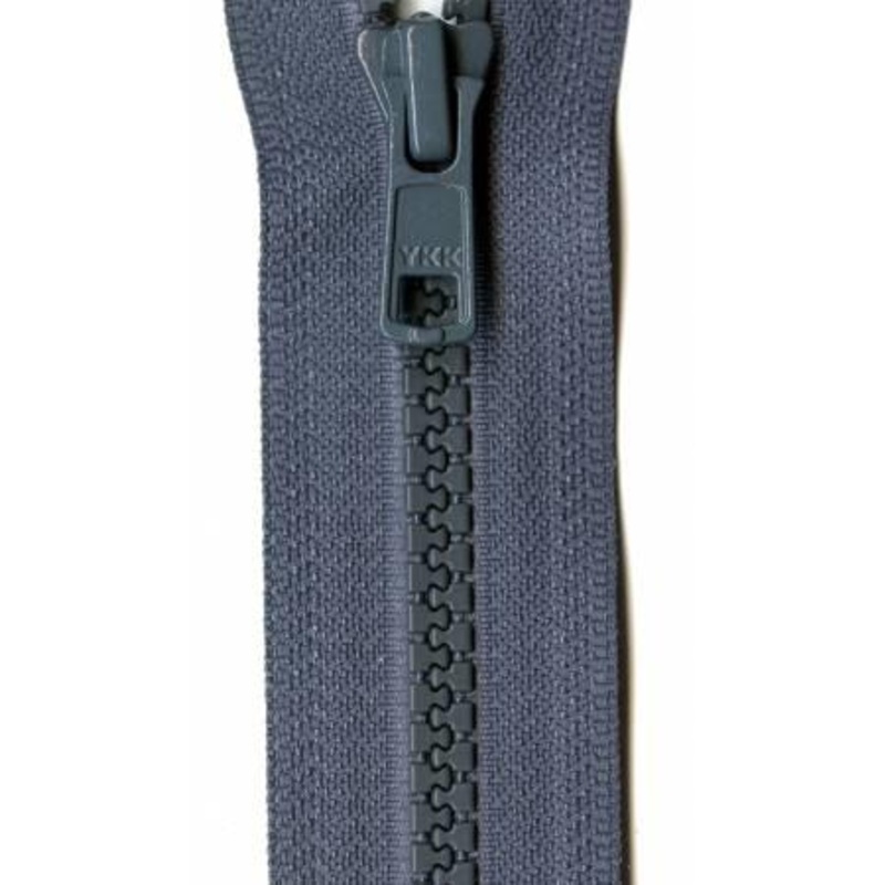 Vislon 1-Way Separating Zipper 16in Dark Gray VSP16-578