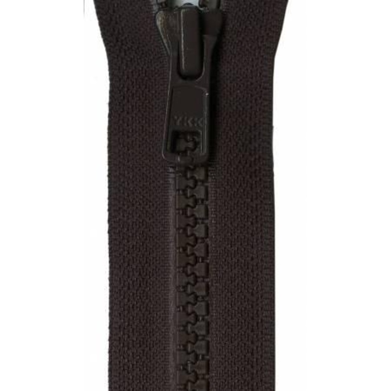 Vislon 1-Way Separating Zipper 24in Sable Brown VSP24-570