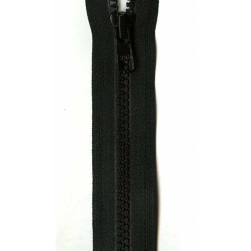 Vislon 1-Way Separating Zipper 28in Black VSP28-580