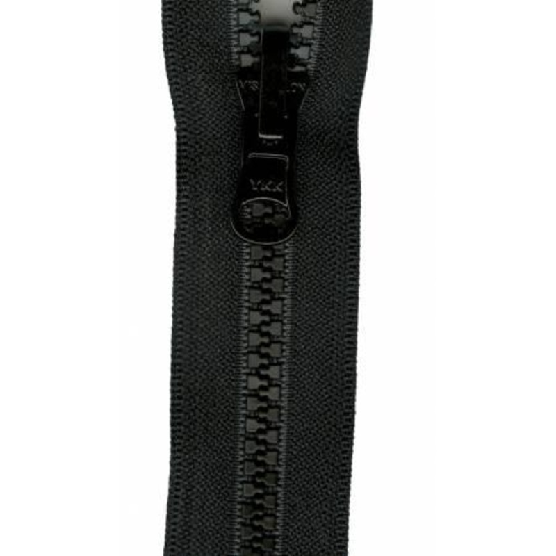 Vislon Reversible Separating Zipper 18in Black VRS18-580