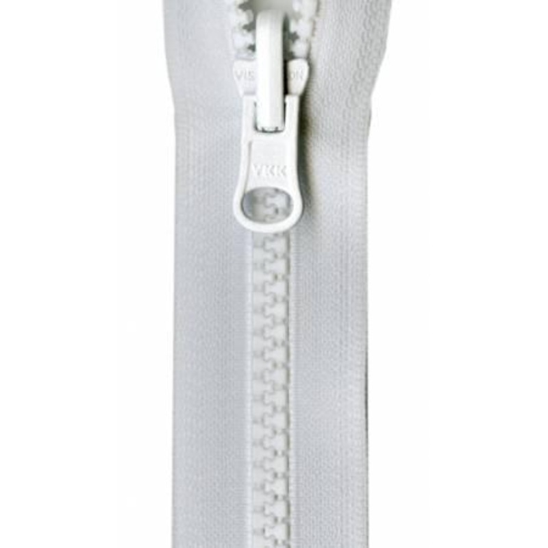 Vislon Reversible Separating Zipper 24in White VRS24-501