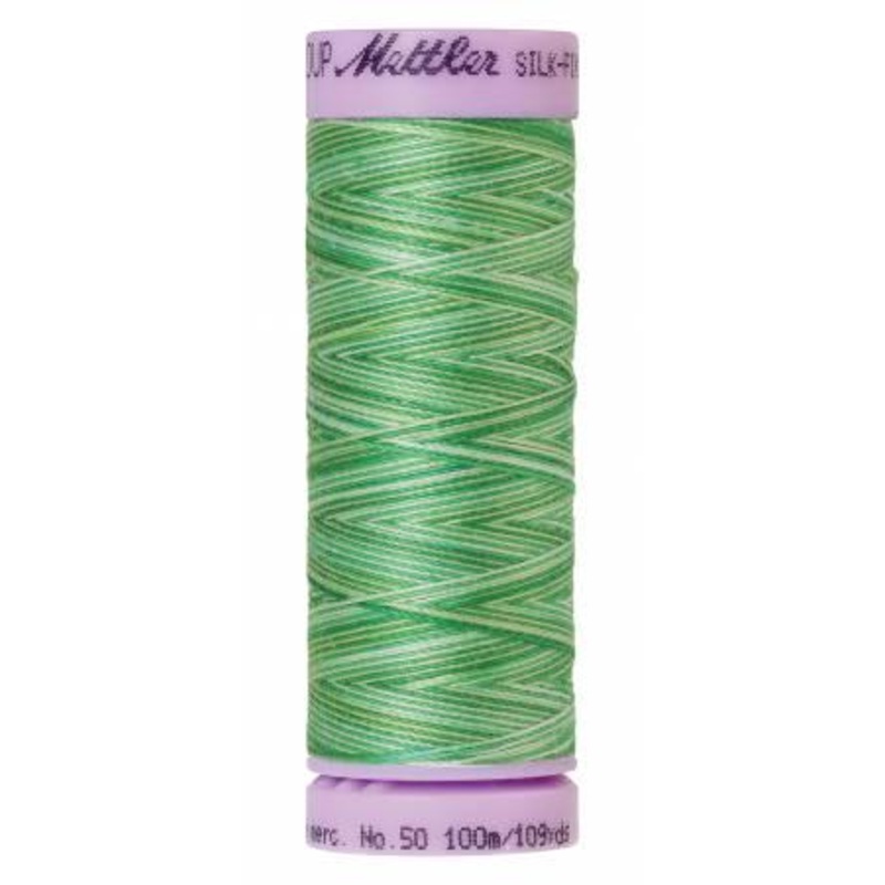 Silk-Finish Minty 50wt 100M Variegated Cotton Thread