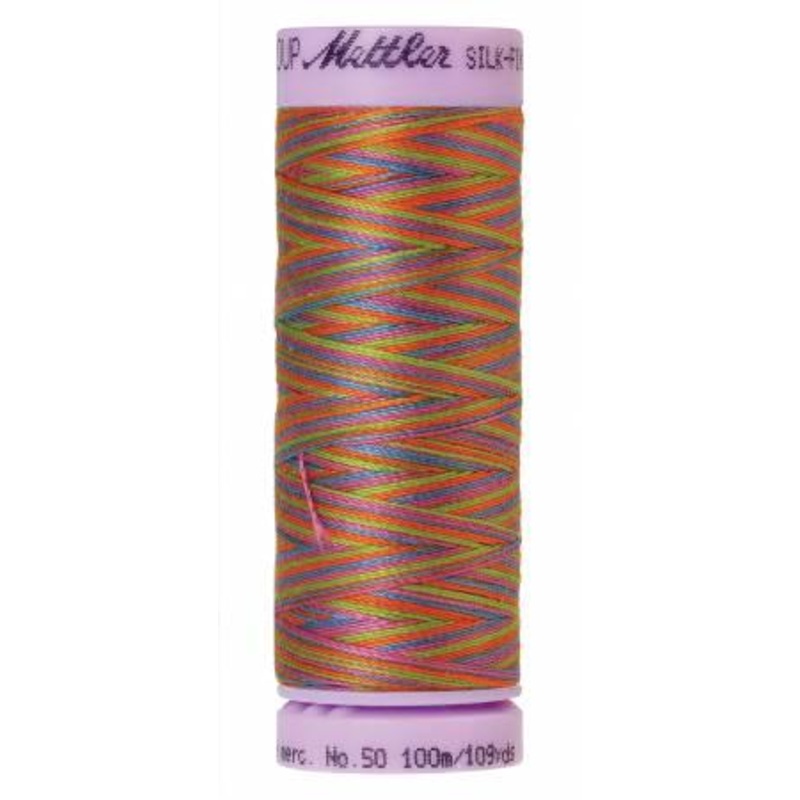 Silk-Finish Preppy Bright 50wt 100M Variegated Cotton Thread