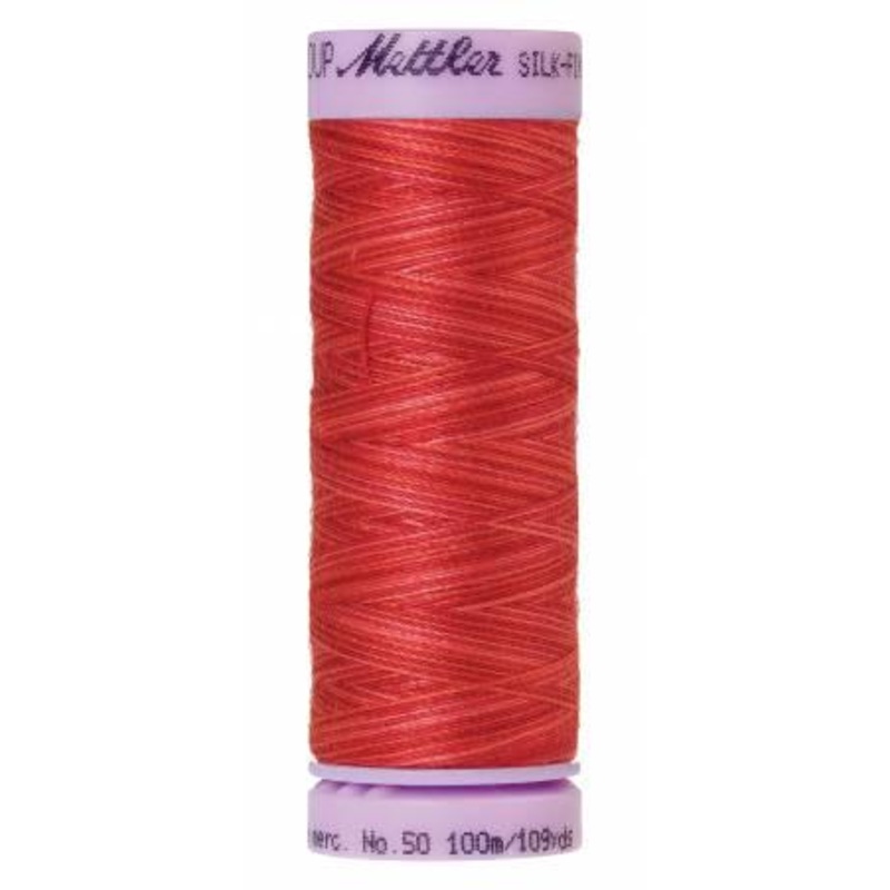 Silk-Finish Strawberry 50wt 100M Variegated Cotton Thread