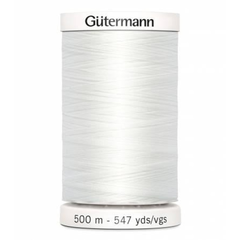 Thread White Polyester 547YD Gutermann