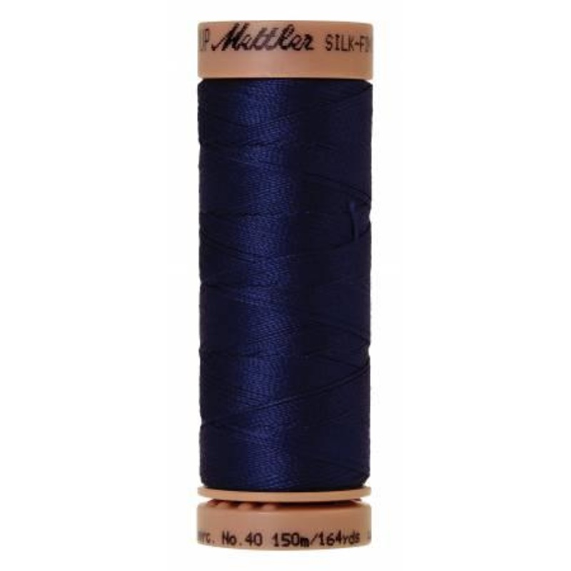 Silk-Finish Imperial Blue 40wt 150M Solid Cotton Thread