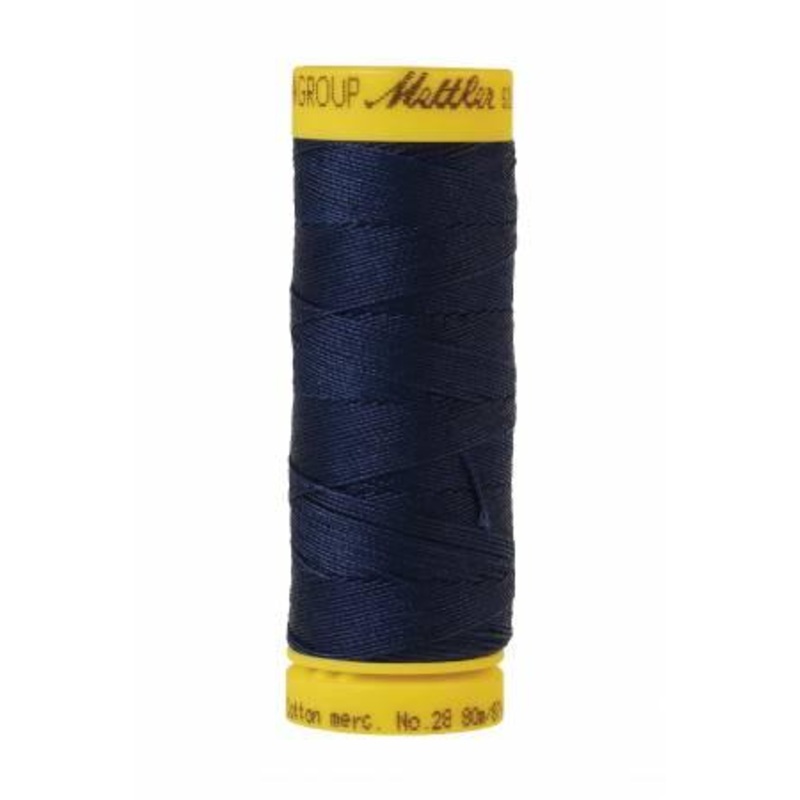 Silk-Finish Navy 28wt 87YD Solid Cotton Thread