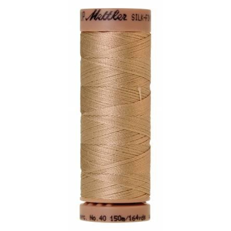 Silk-Finish Oat Flakes 40wt 150M Solid Cotton Thread