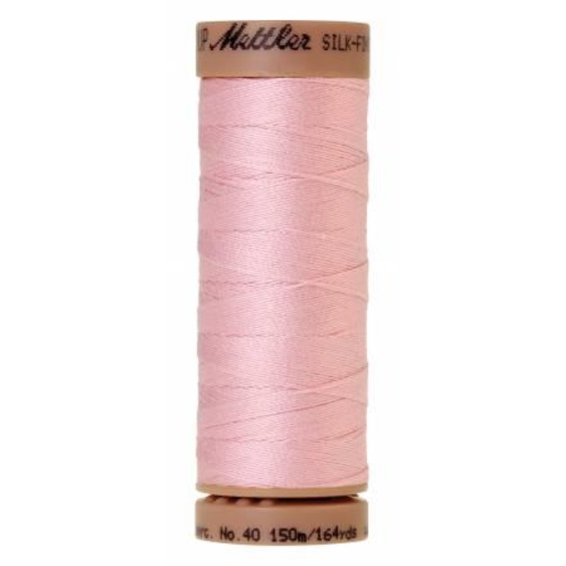 Silk-Finish Parfait Pink 40wt 150M Solid Cotton Thread