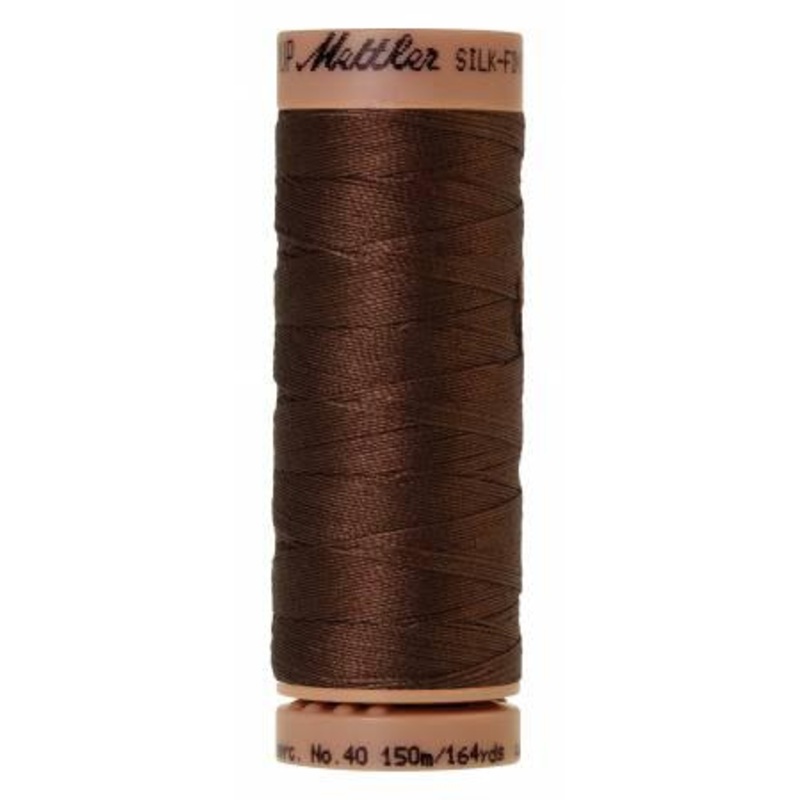Silk-Finish Redwood 40wt 150M Solid Cotton Thread