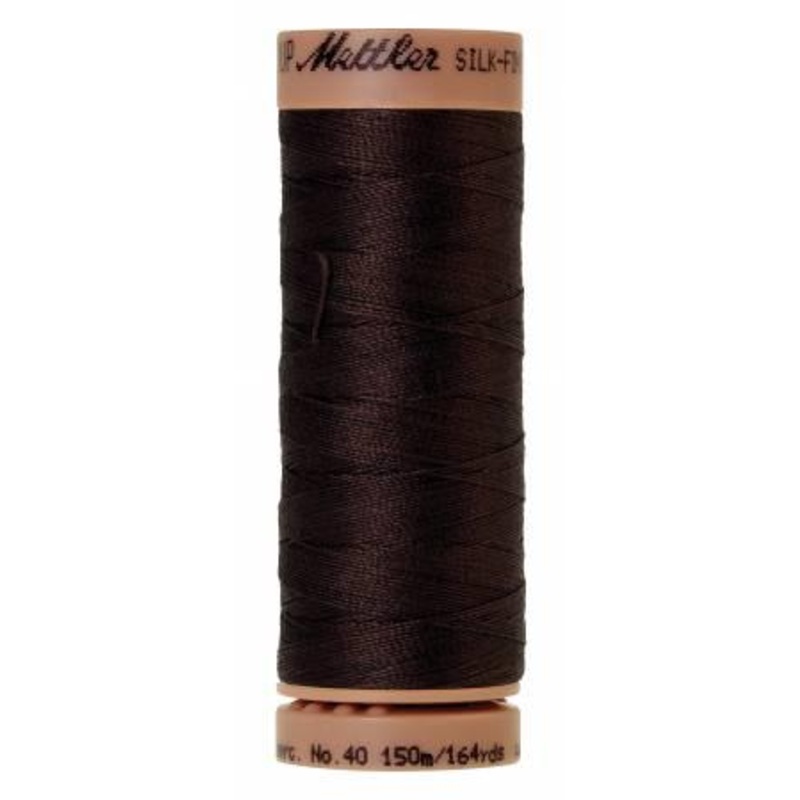 Silk-Finish Very Dark Brown 40wt 150M Solid Cotton Thread