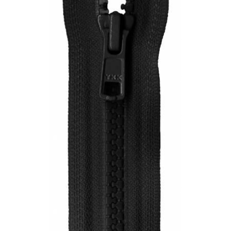 Vislon Closed Bottom Zipper 7in Black VCL07-580