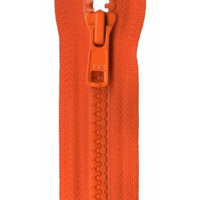 Vislon Closed Bottom Zipper 7in Burnt Orange VCL07-523