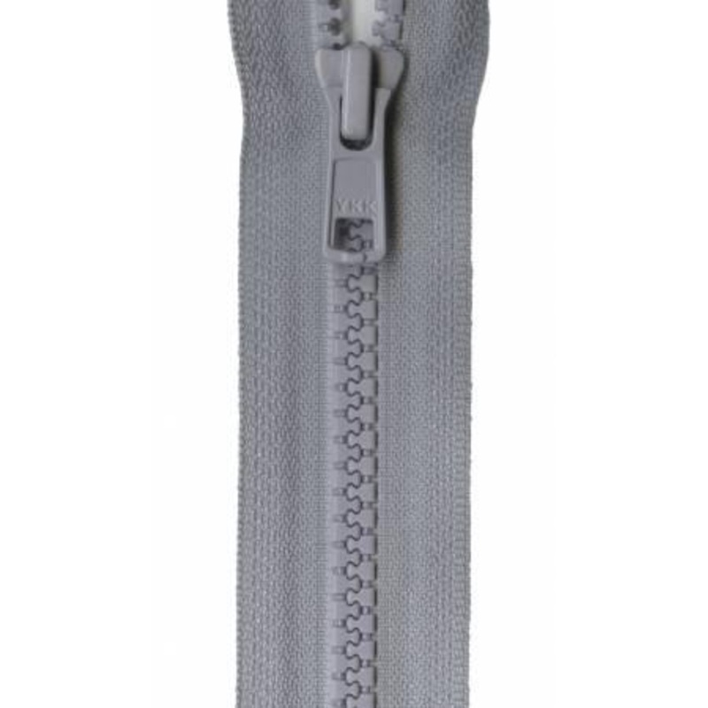 Vislon Closed Bottom Zipper 7in Foggy Gray VCL07-S562