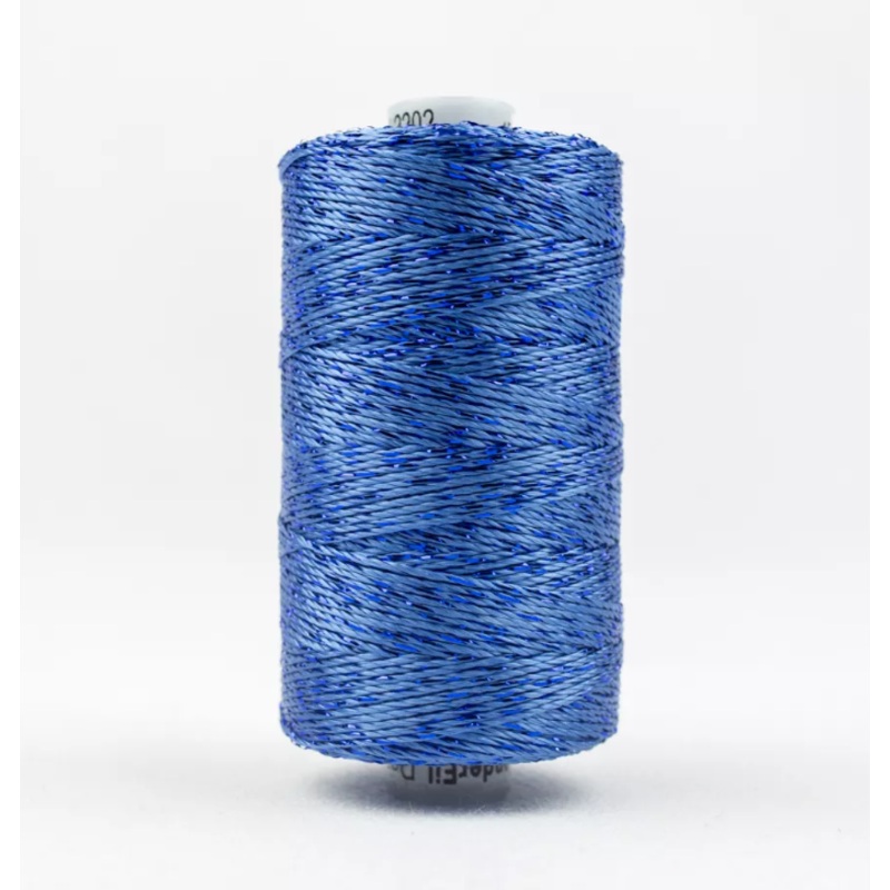 Dazzle 8wt Metallic Thread 183m-Baltic Blue DZ-2202