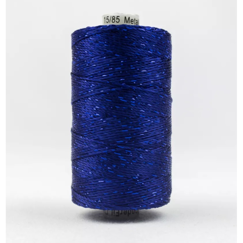 Dazzle 8wt Metallic Thread 183m-Dark Blue DZ-50