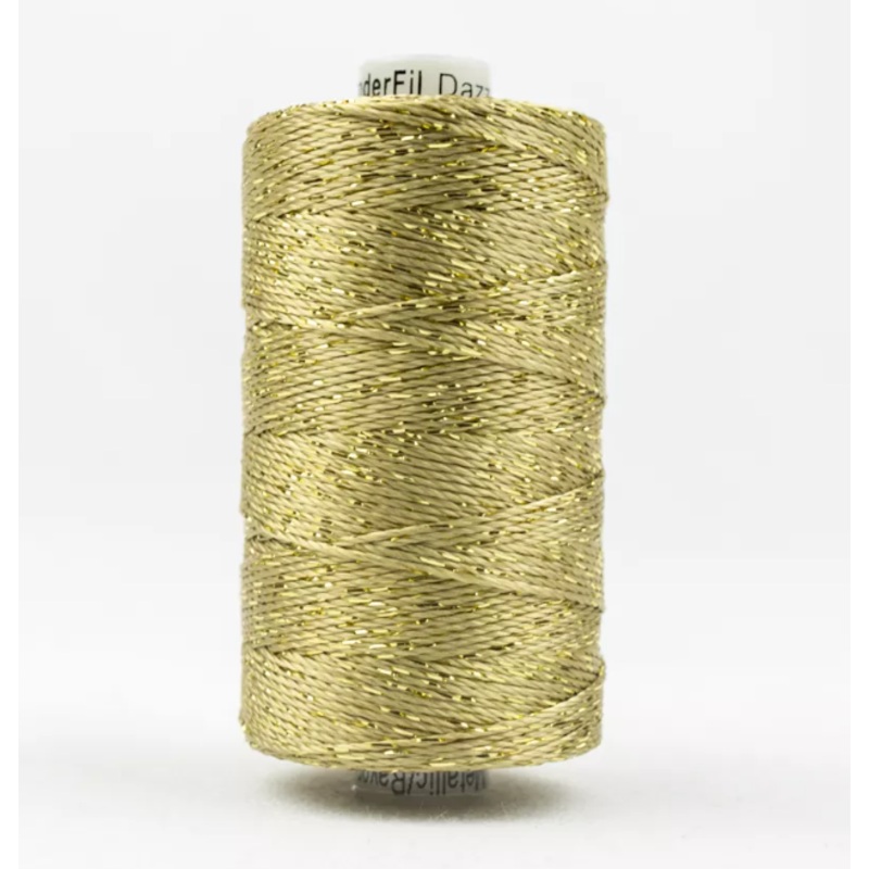 Dazzle 8wt Metallic Thread 183m-Gold DZ-1000