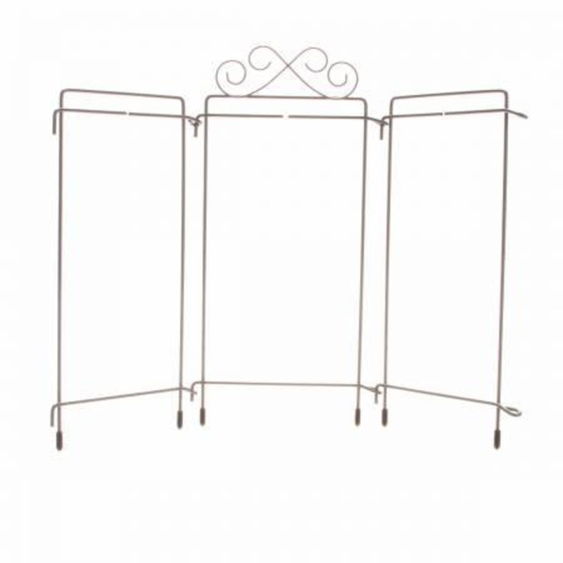 4in x 9in Table Top Tri-Stand Hanger Grey 87267