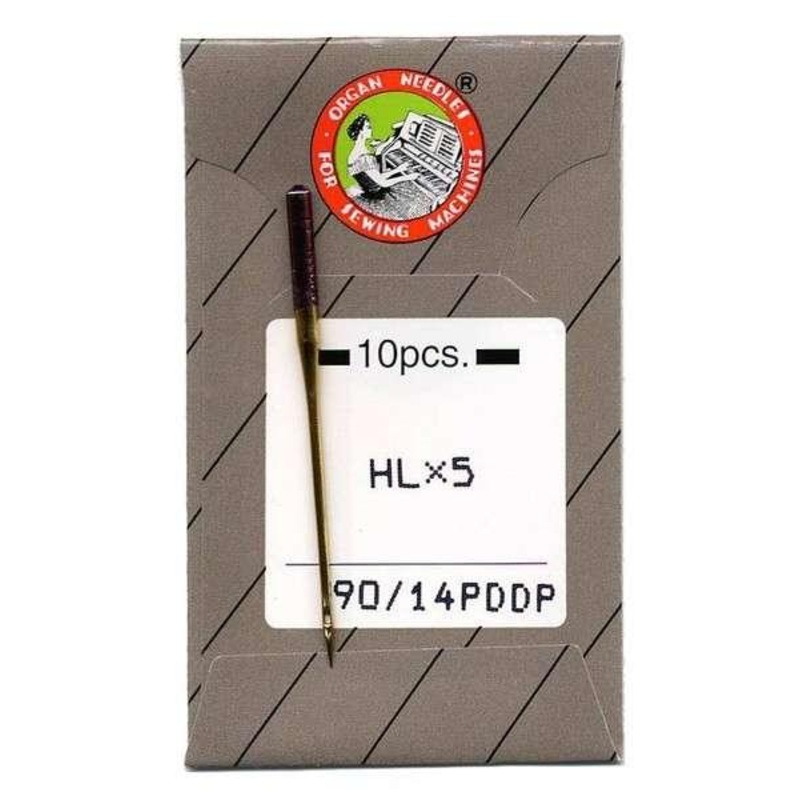 Organ Titanium Quilting Machine Needle Size 14/90 HLX5PD14