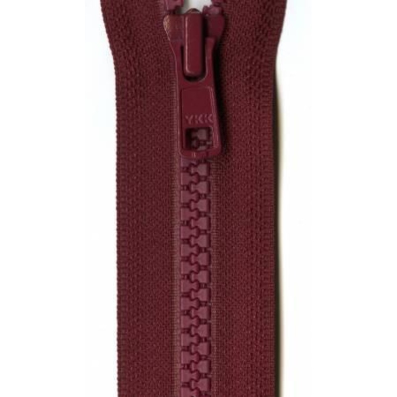 Vislon 1-Way Separating Zipper 28in Red VSP28-527