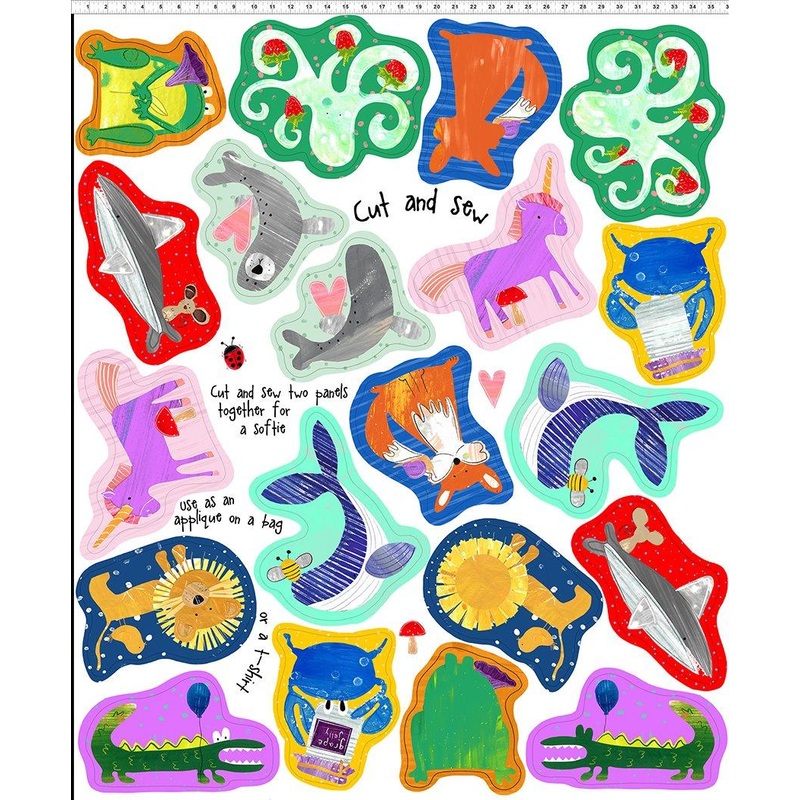 ABC’s Of Color-36″ Cutouts Panel Multi 3JHW-1