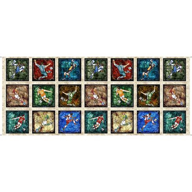 Just For Kicks-Soccer Player Picture Patches 18″ Panel 1649-29750-X