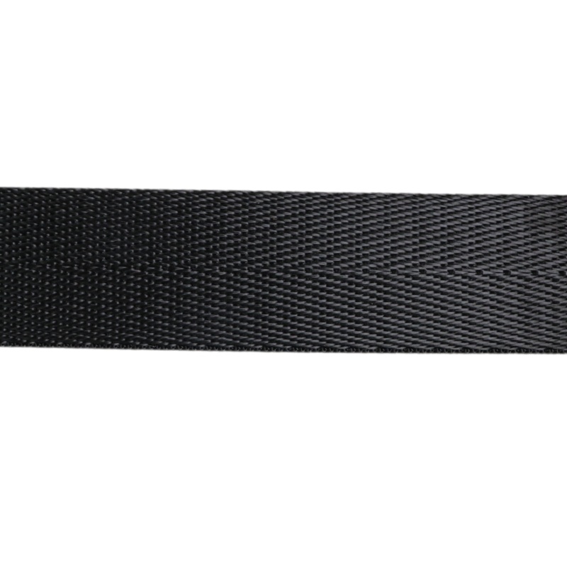 1in Poly/Nylon Herringbone Webbing Black 25MM-19