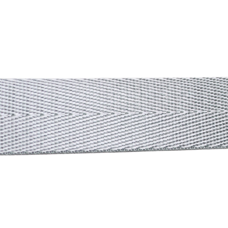 1in Poly/Nylon Herringbone Webbing Slate Grey 25MM-8