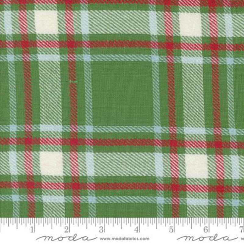16″ Toweling-Classic Retro Holiday Christrmas Green Plaid 920-308