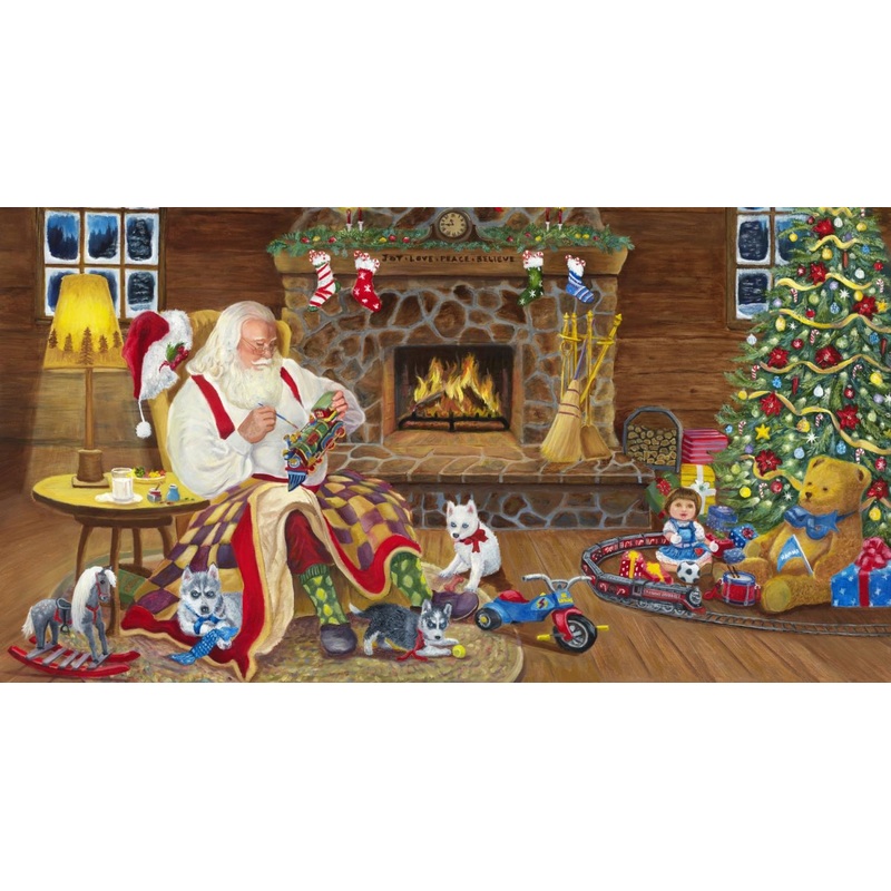 Final Touches Santa 24″ Panel-Multi WW-3264-40C-1