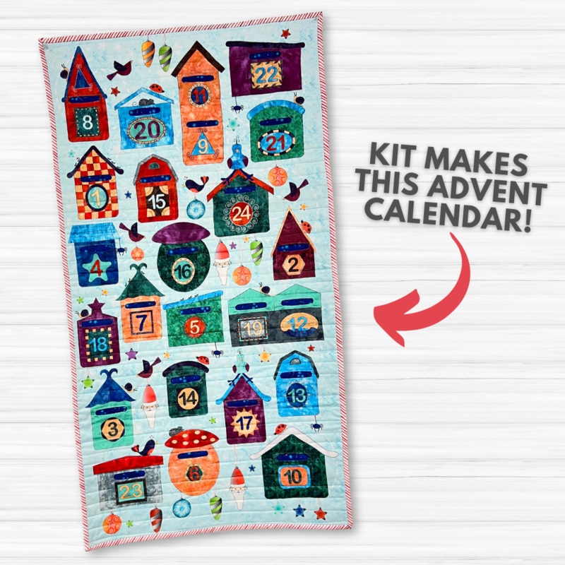 Christmas Post Advent Calendar Kit – Fleece Included